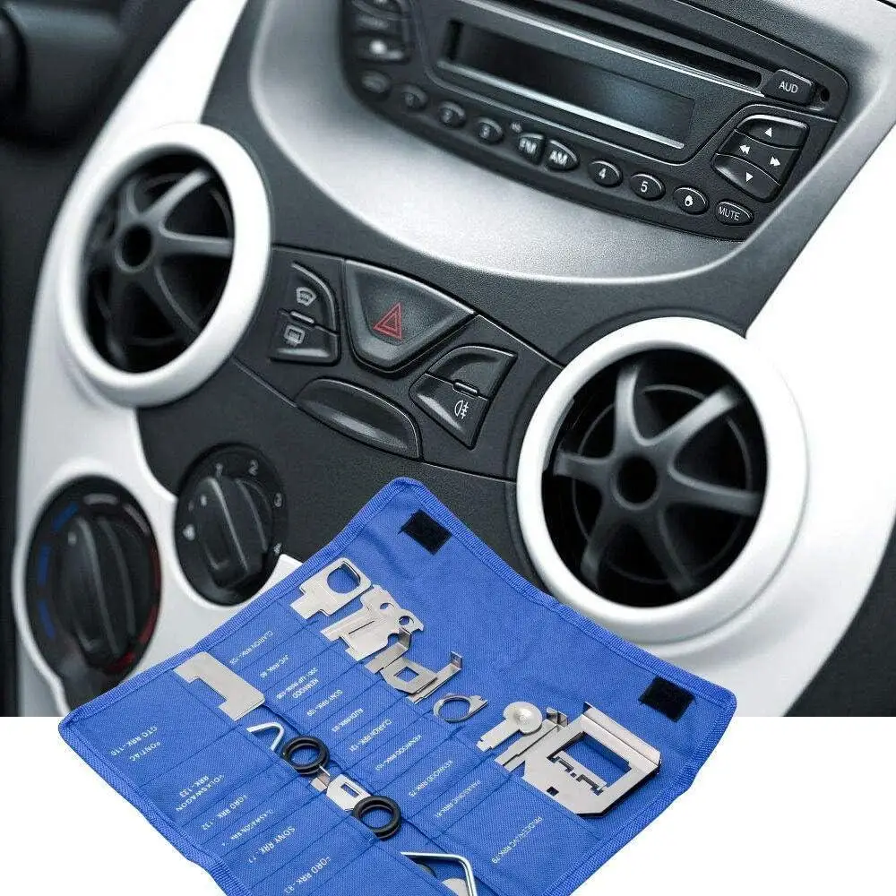 38 PCS Trim Removal Tool Set Car Stereo Release Radio Removal Keys Tool Kit CD Head Unit Auto CD disassembly tool Universal