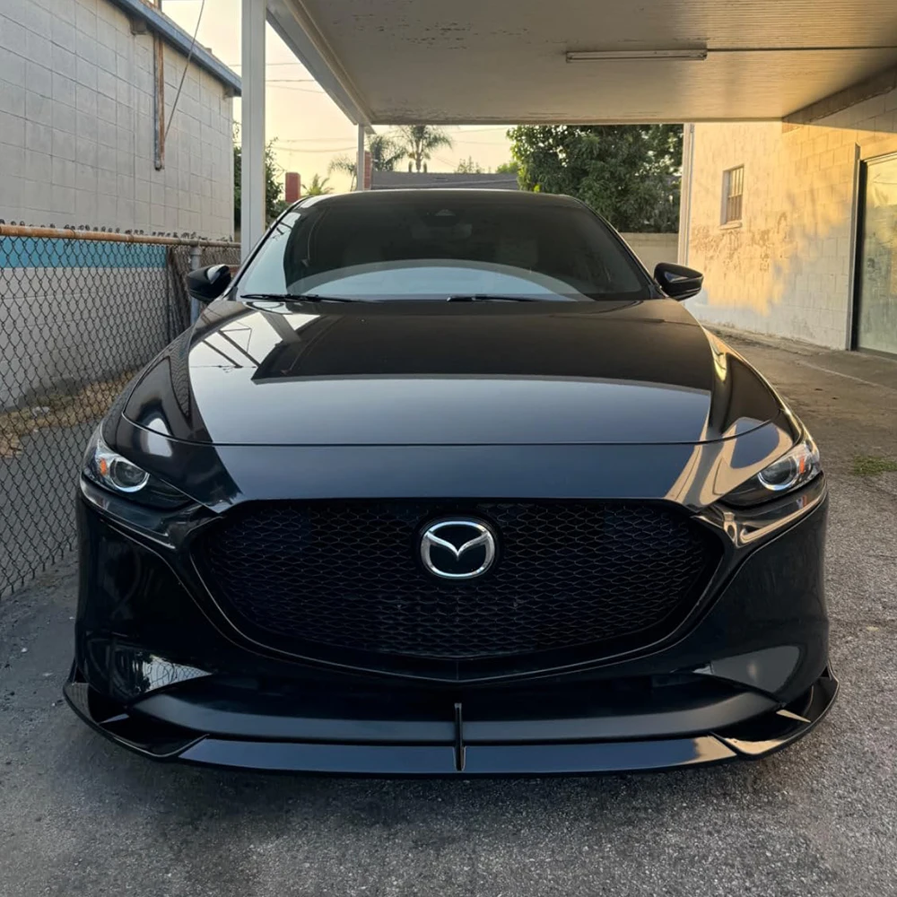 Auto Voorbumper Spoiler Lip Body Kit Bumper Diffuser Guard Voor Compatibel met 2019-2026 Mazda 3 Hatchback / 5DR Model