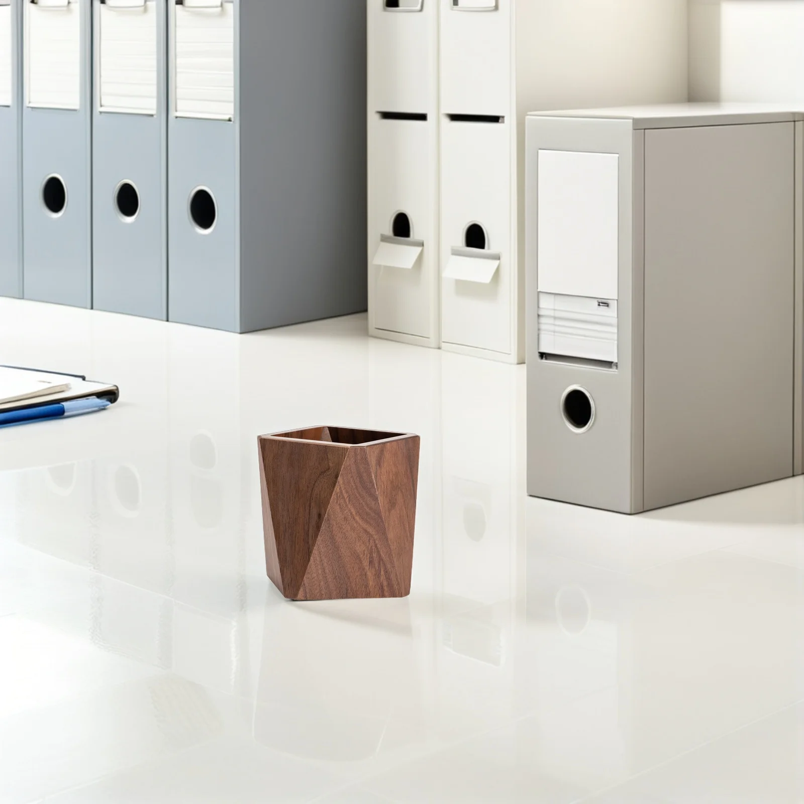 

Solid Wood Pen Holder for Desk Wooden Stationery Storage Box Desktop Organizer Creative Tabletop Container Office Supplies