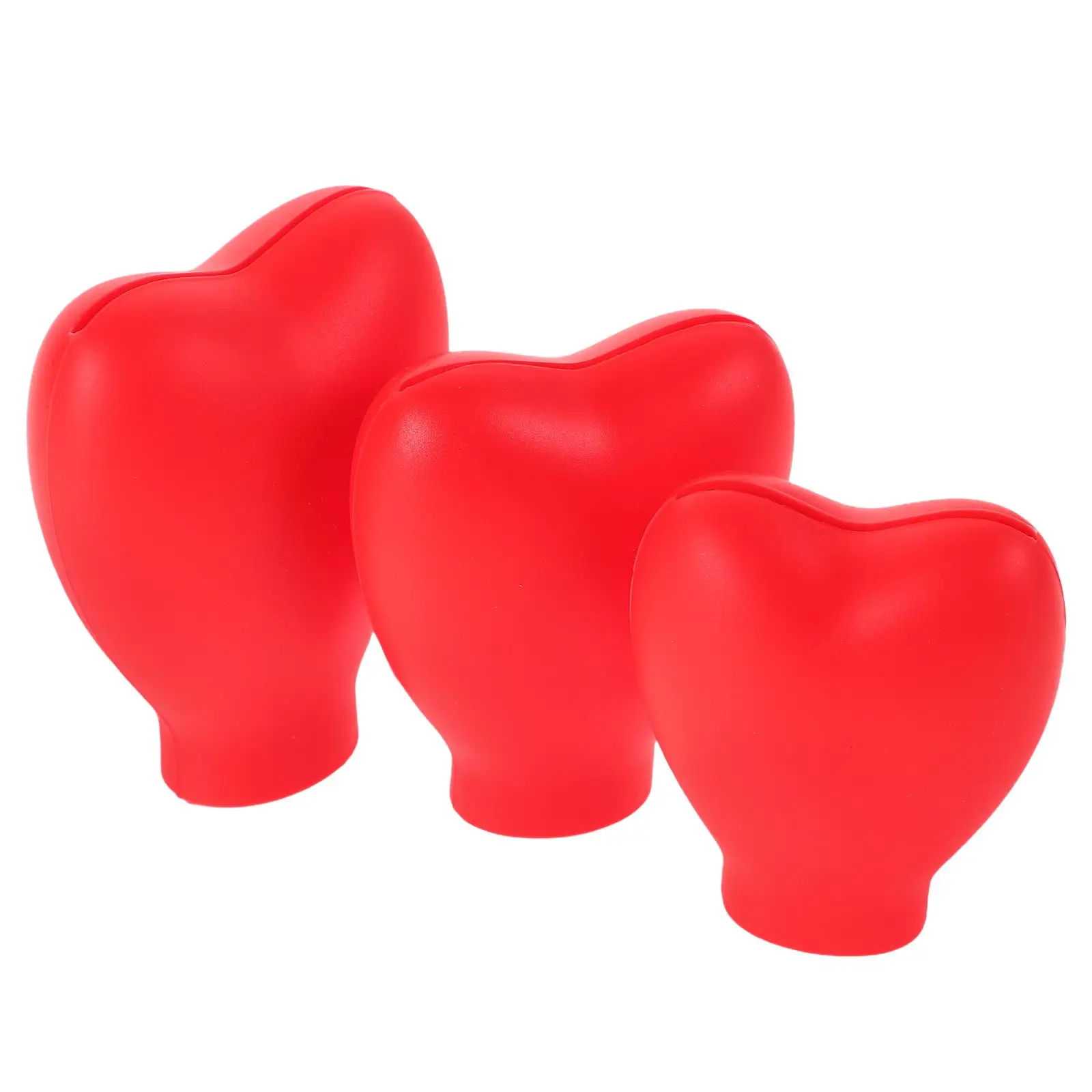 

3pcs Silicone Makeup Brush Cover Heart Shaped Makeup Brush Caps Reusable Brush Holders for Travel Supplies Red