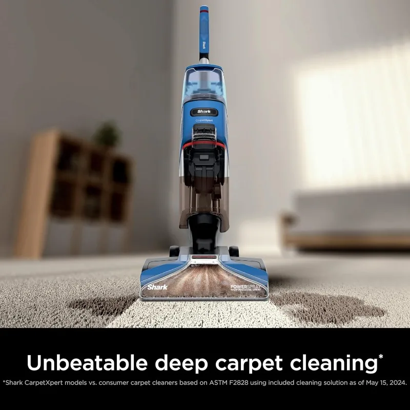 Shark CarpetXpert, Upright Carpet & Area Rug Cleaner for Pets, Deep Carpet Cleaning & Dirt & Grime Removal, Blue, EX121BRN