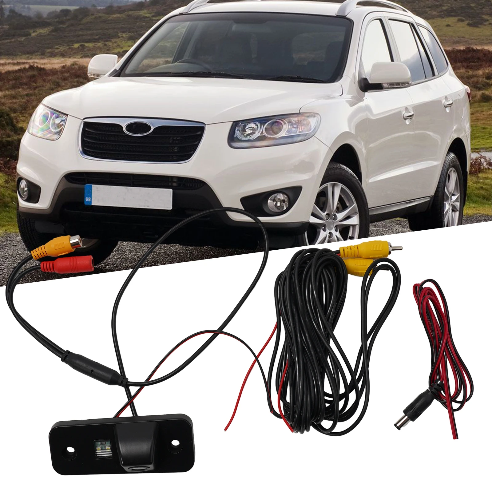 170° Car Reverse Parking Rear View Camera Backup Reversing Camera For Hyundai Santa Fe 2006-2012 Night Vision Wide Angle