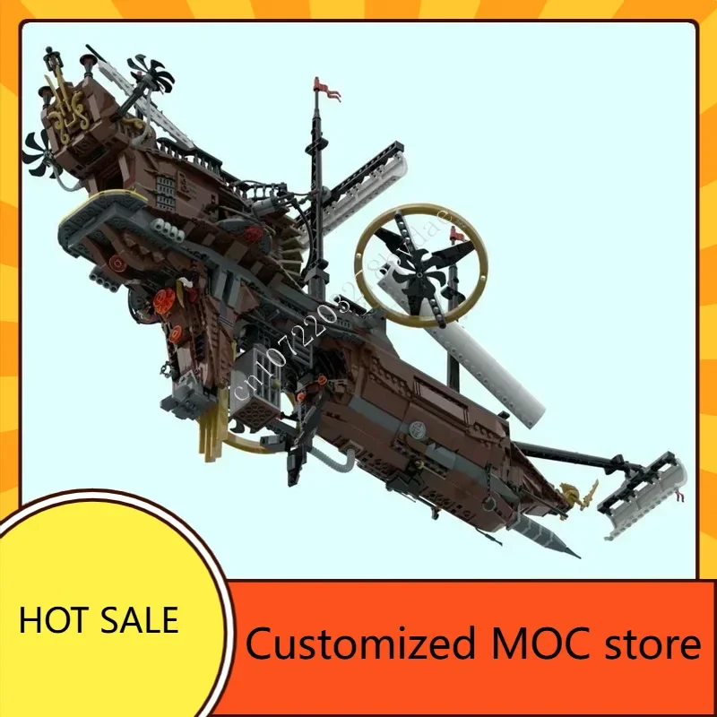 2285 قطعة MOC Steampunk القراصنة المنطاد "Brunel" عدة عيد ميلاد مجموعة سفينة حربية الجمعية عطلة لغز عيد ميلاد هدية الكريسماس للأطفال