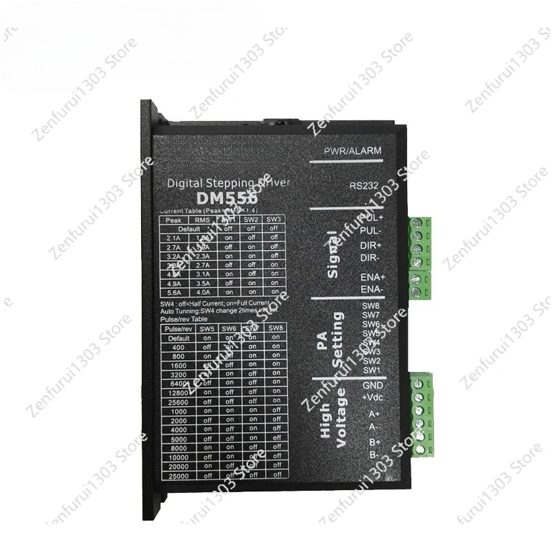 DM556 2 phase driver for 57MM 86MM stepper motor 36-60 VDC 2.1A to 5.6A