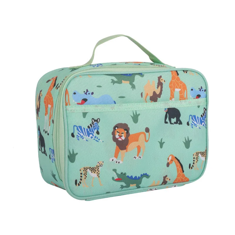 Children Cartoon Lunch Bag Portable Insulated Thermal Lunch Box Picnic Supplies Bags Milk Bottle Girls Boys Preservation Handbag