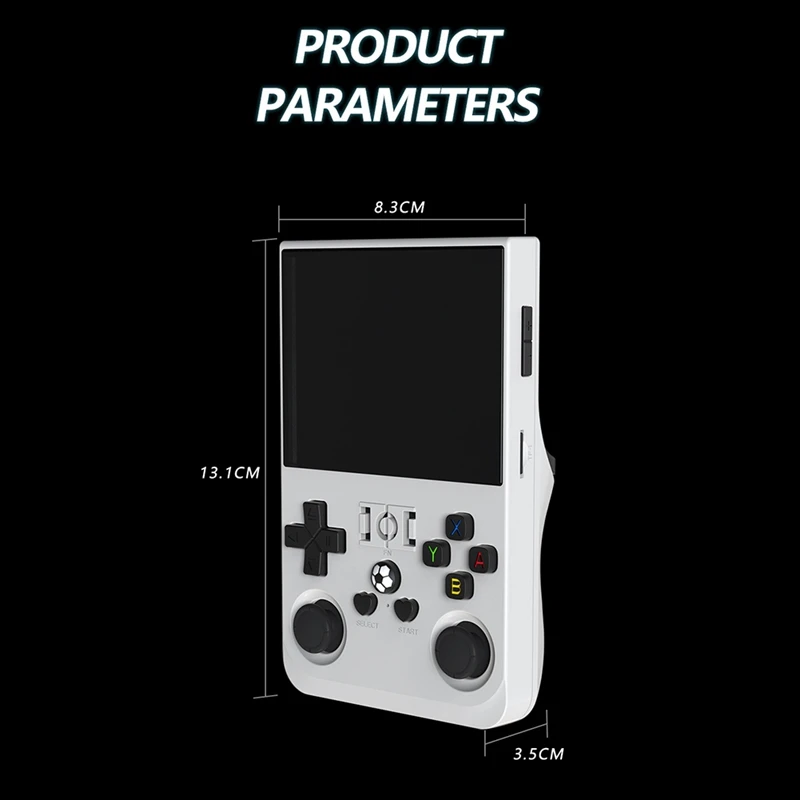 R36PRO Ручная игровая консоль в стиле ретро 128 ГБ 3,5-дюймовый HD-экран Портативный карманный видеоплеер поддерживает 30+ эмуляторов B