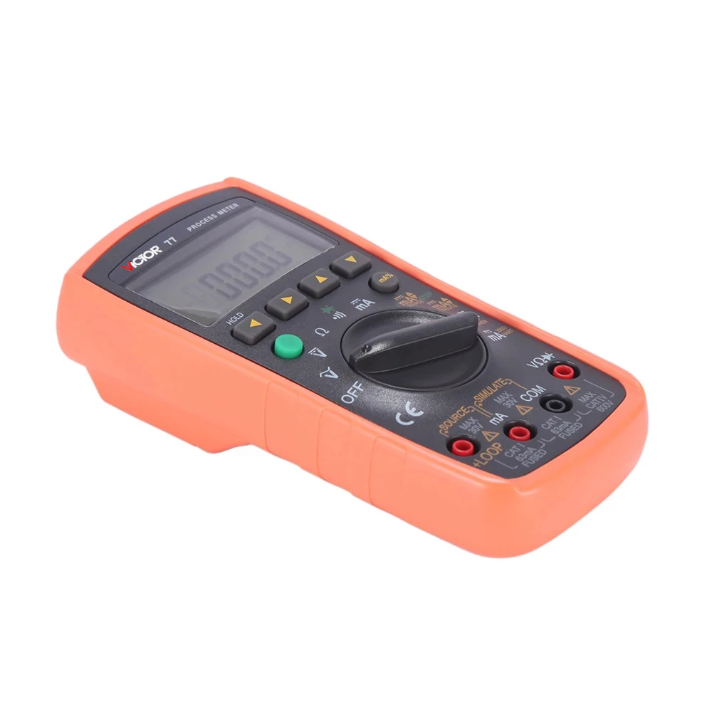 VICTOR 77 multimètre numérique 2 en 1 4-20mA sortie de Signal multimètre Source de Signal de processus 0.5% précision 22mA 24V Source CATIV 60