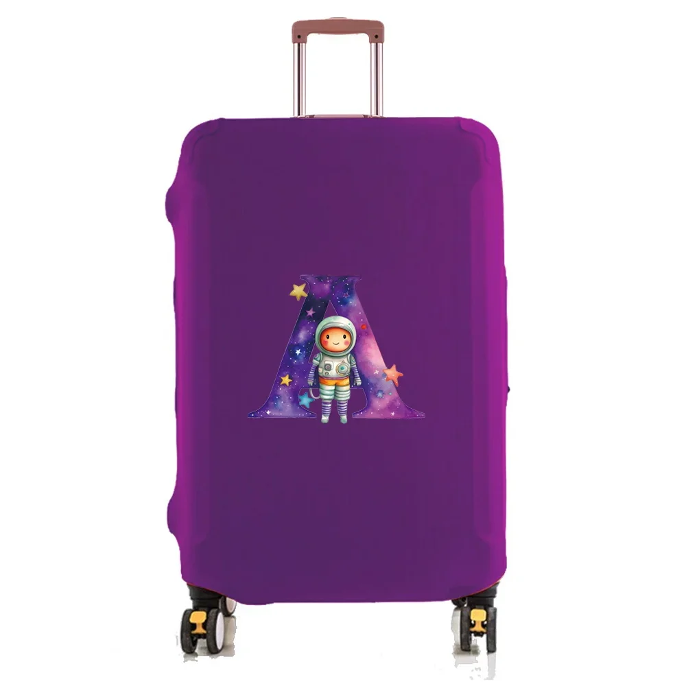 Travel Luggage Cover Baggage Suitcase Protector Washable Reusable Dustproof Scratch-proof Suitcase Cover Astronaut Print Pattern