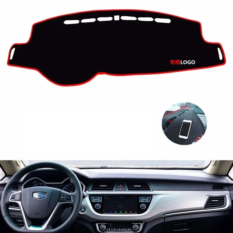 For Geely Vision X3  Left Right Hand Drive Non Slip Dashboard Cover Mat Sunshade Carpet Car Accessories