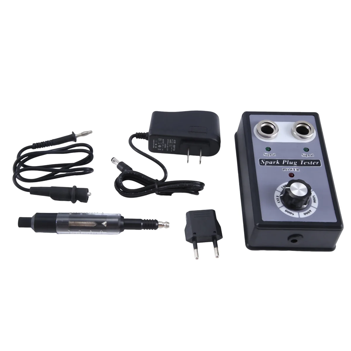 قابل للتعديل ثقب مزدوج شرارة التوصيل تستر شرارة تستر أداة تشخيصية لسيارة دراجة نارية ملف الإشعال مدقق شرارة #2