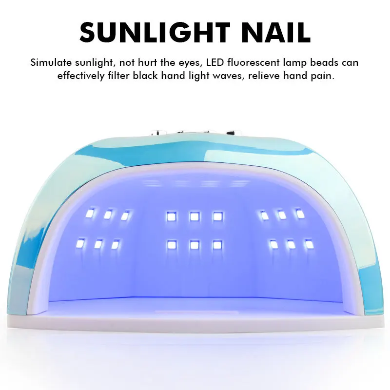 Nageldroger LED-nagellamp UV-lamp voor het uitharden van alle gelnagellak met bewegingsdetectie manicure pedicure salon gereedschap cadeau