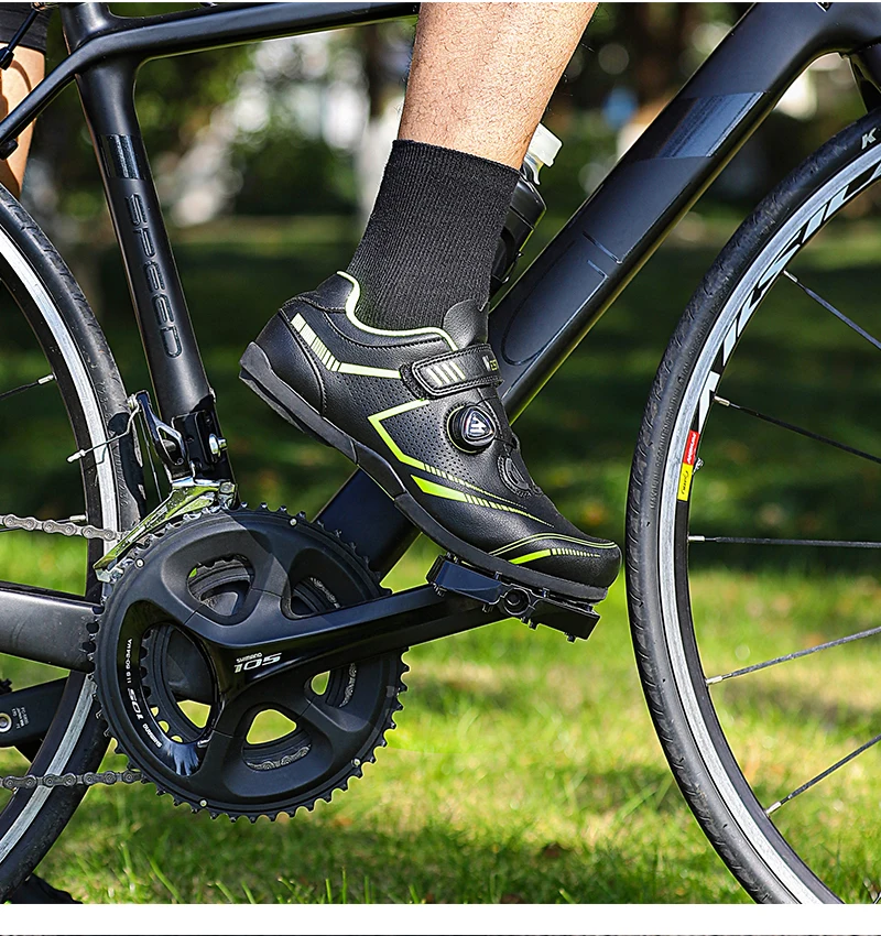 WEST BIKING Fahrradschuhe für Herren und Damen, mit Schnellwechselmechanismus, ohne Schnellspanner, für Rennräder, atmungsaktive Turnschuhe, Outdoor-Sportschuhe. – Detail 22