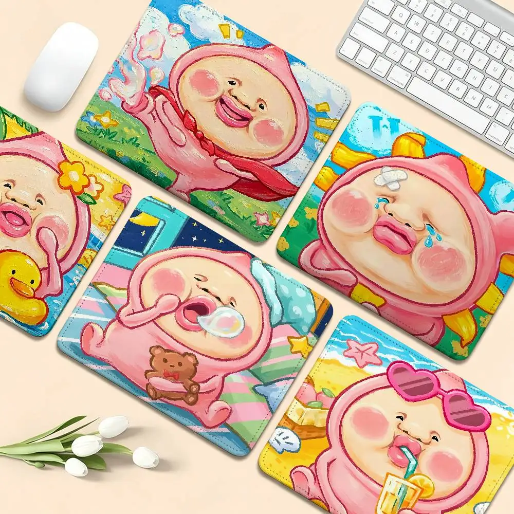 Cartoon K-Kobito Zukan Peach Funny 20x25cm Speed Version Game Computer Keyboard Office Table Mat Cheapest Cup Mats Desktop Mat