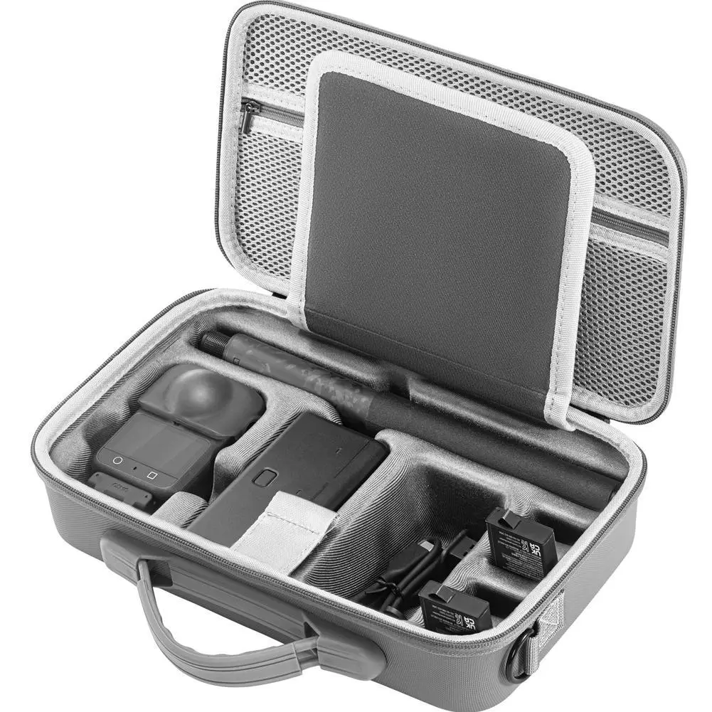 حقيبة حمل جلدية محمولة من البولي يوريثان لملحقات dji Osmo 360 حقيبة سفر مع حزام كتف مقاوم للماء ومقاوم للرطوبة Sto H0M1 #2