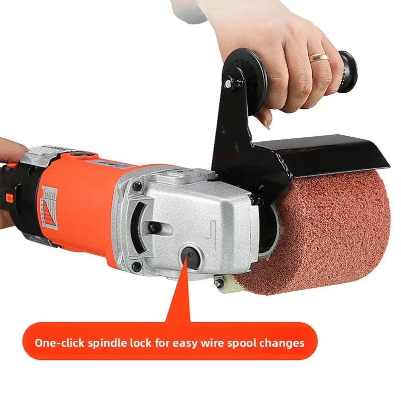 Small Handheld Stainless Steel Wire Drawing Machine Industrial Polisher Electric Variable Speed Mirror Surface Grinding Tool