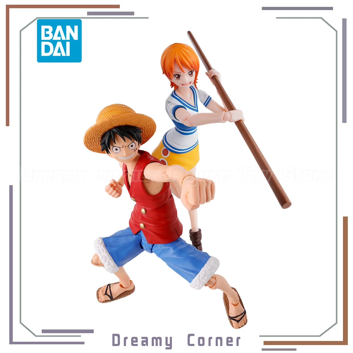 

【В наличии】Оригинальные фигурки BANDAI SPIRITS S.H.Figuarts ONE PIECE Monkey D. Luffy Nami ROMANCE DAWN, коллекция игрушек, орнамент
