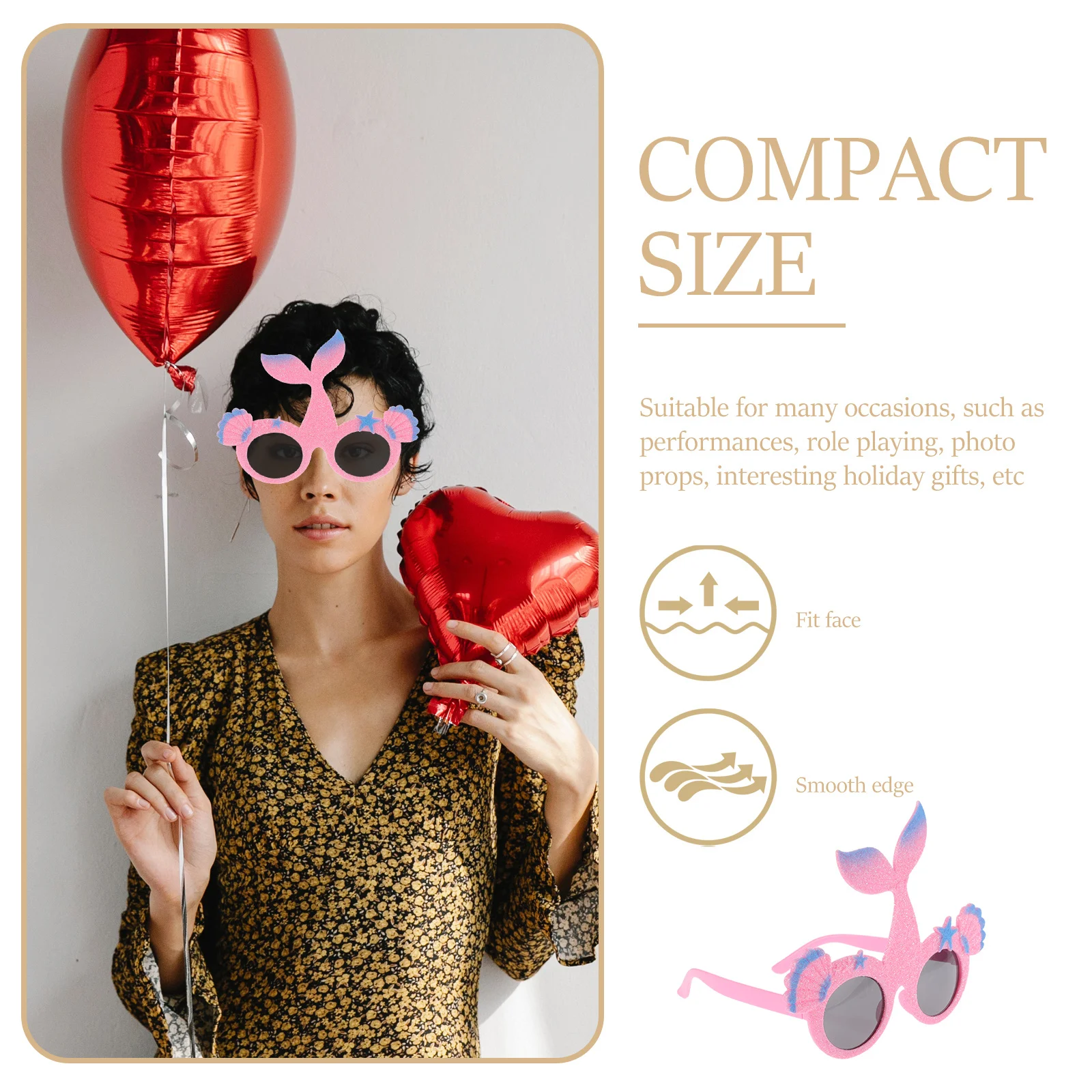 

Fun Party Decorations Beach Accessories Adults Children Golden Powder Photo Prop Ocean Theme Stylish Comfortable