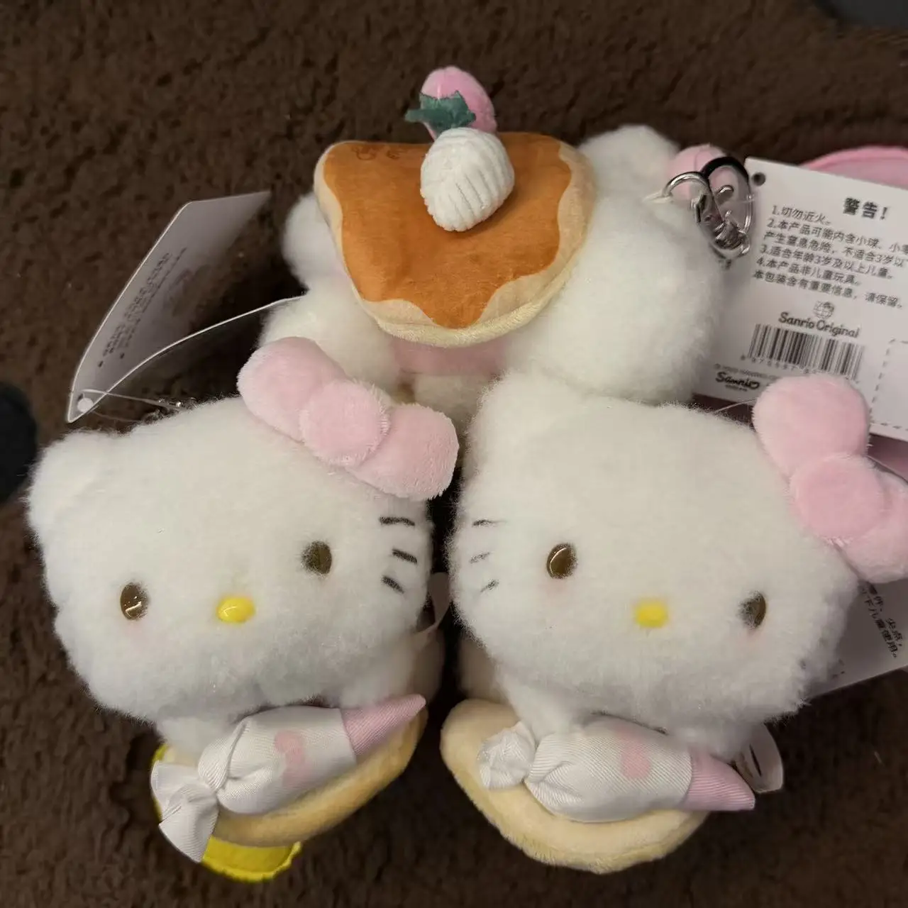 Hello Kitty Cream Muffin Dessert Baking Series Plush Stuffed Toy Keychain Cartoon Backpack Pendant Birthday Gift for Friends view 3