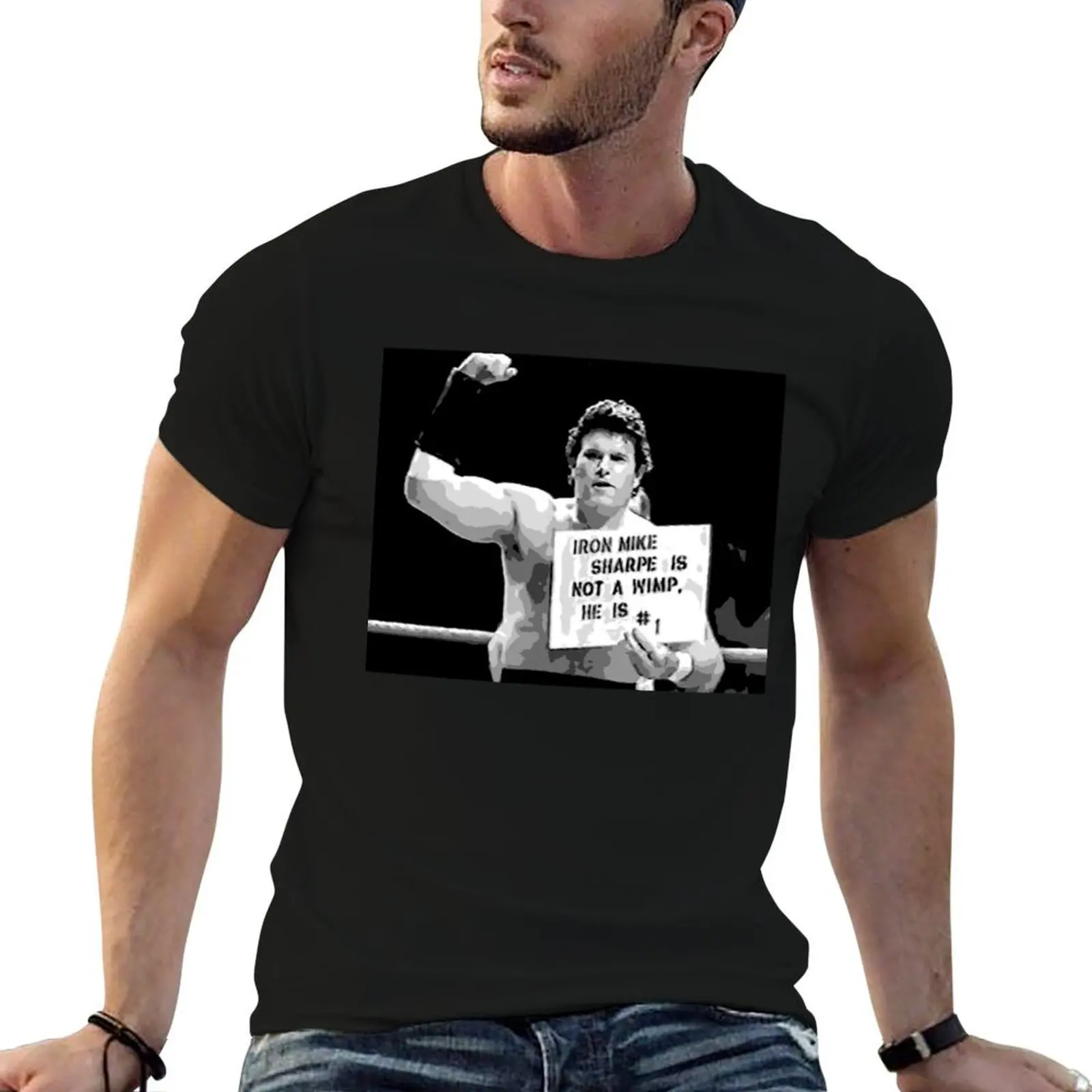 

Iron Mike Sharpe T-Shirt man t shirt graphic man t shirt summer T-Shirt