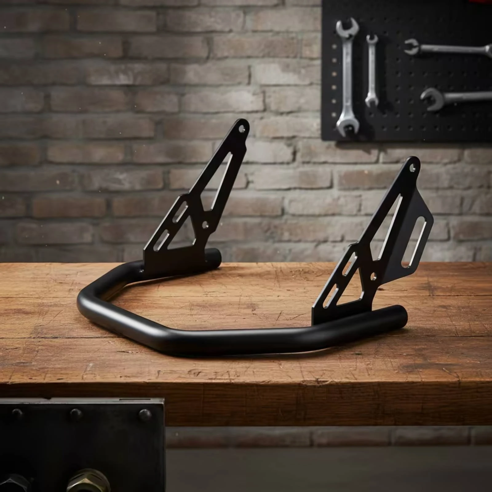Motorcycle Headlight Guard Bracket Adventure-Ready Motorcycle Headlight Protector with Bracket Front Luggage Rack Sturdy