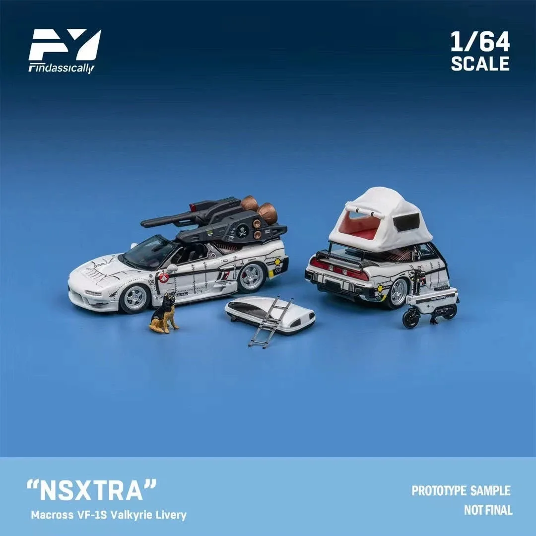 FY 1:64 Honda NSX TRA Trailer Camping versión coche en miniatura de aleación