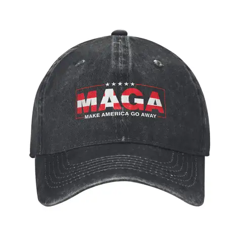 Make America Go Away MAGA Merch Baseball Cap Unisex Daily  Hats Cap Adjustable Trucker Hats Snapback Cap