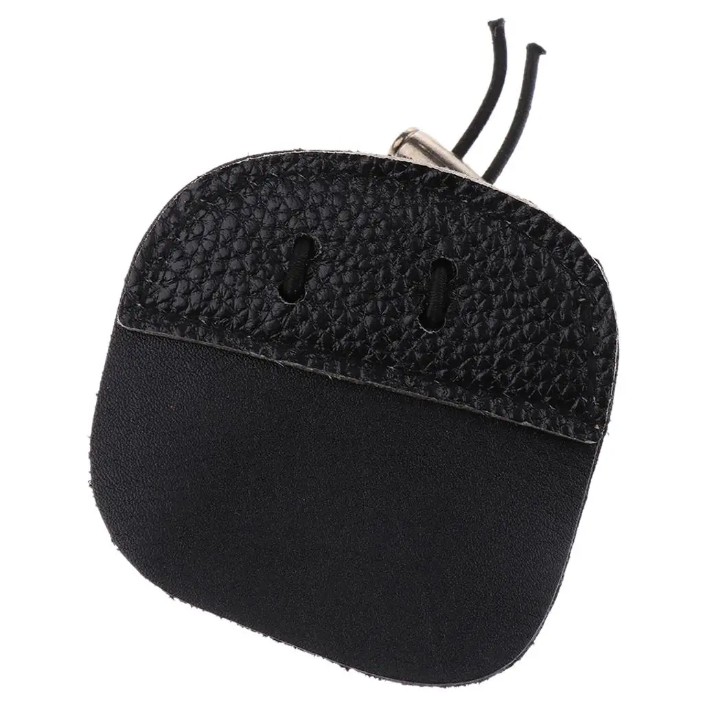 

Outdoor Archery Finger Tabs 3 Under Tab Protect Guard Archery Finger Tab Cowhide Adjustable Elastic Strap