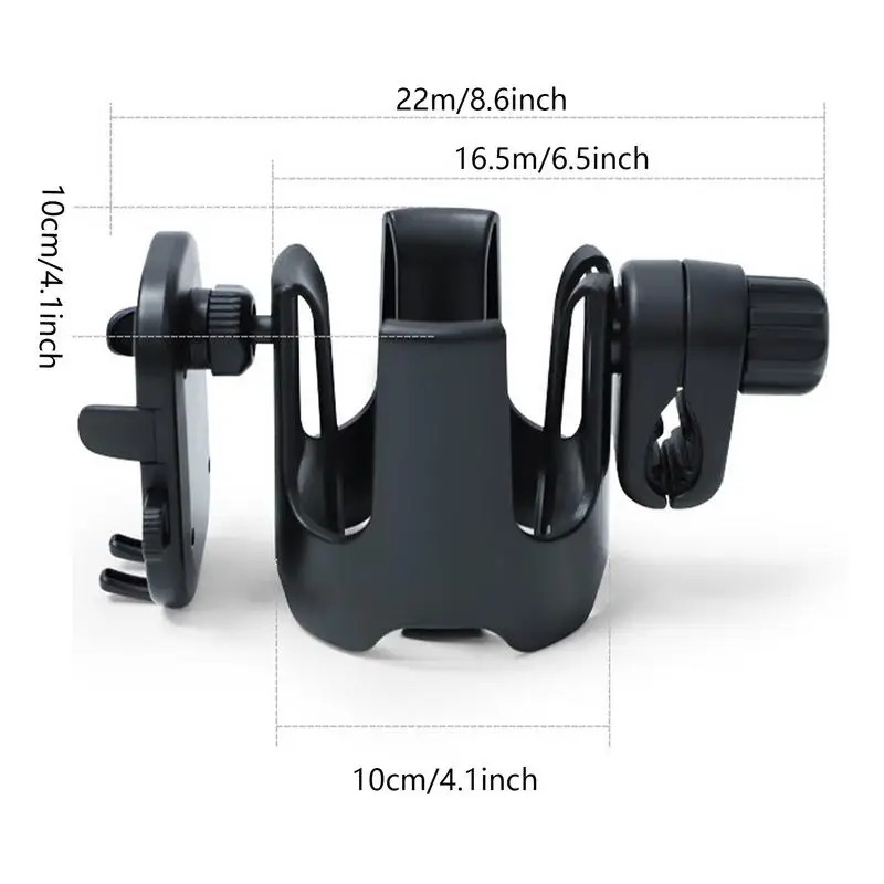 Multi-functional 2-in-1 Baby Stroller Cup Holder Universal Stable Placement Mobile Phone Holder Baby Carriage Accessory