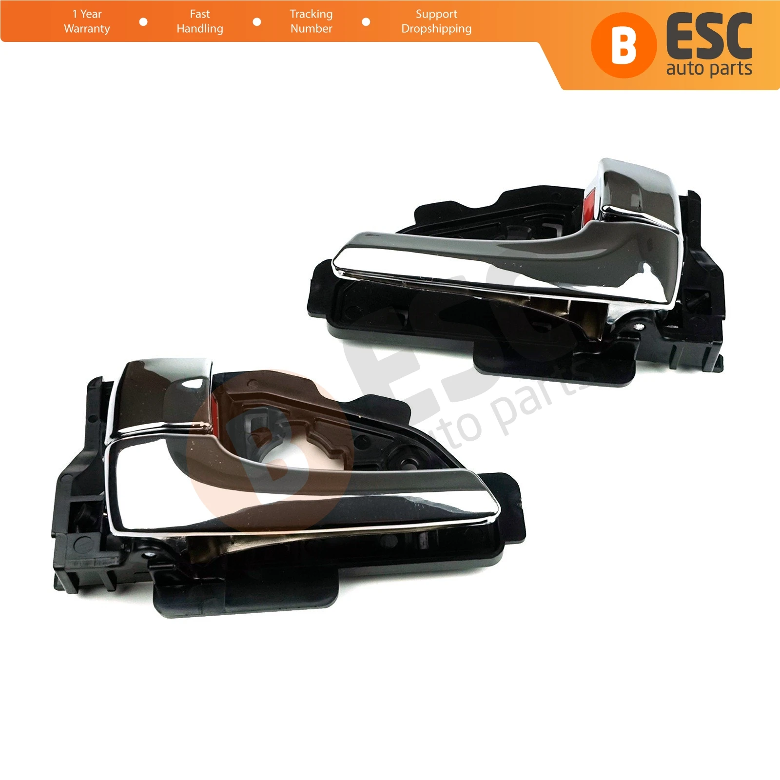 For Hyundai IX35 Tucson MK2 EDP1106 Car Inner Interior Door Handle Opener Chrome Plated Left Right Set 82610-2S010 82620-2S010