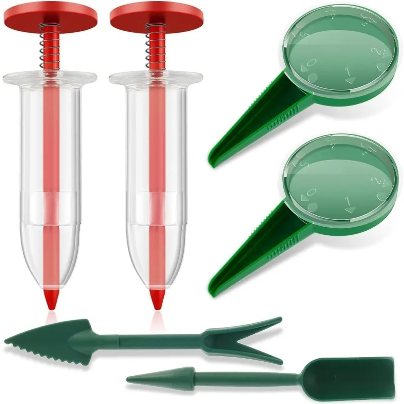 For 6Pcs Mini Seeder Manual Seeder Small Seeder Adjustable Gardening Seed Planter Handheld Flower and Plant Sowing Tool