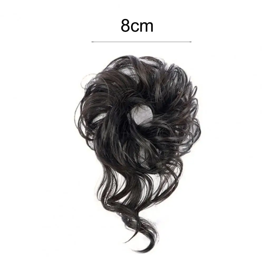 Wig wanita, alat rias alami halus, tas rambut gurita wanita, Wig bola daging, simpul berantakan, Chignon untuk pengantin