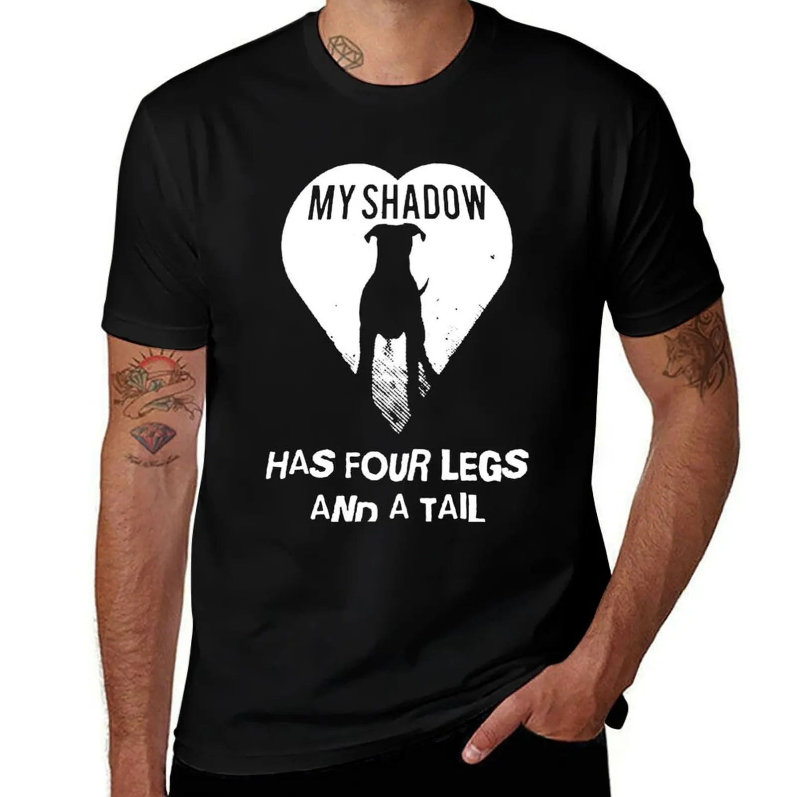 

My Shadow Has Four Leg T-Shirt man t shirts high quality luxury brand essential t shirt t shirts for man cotton soft T-Shirt