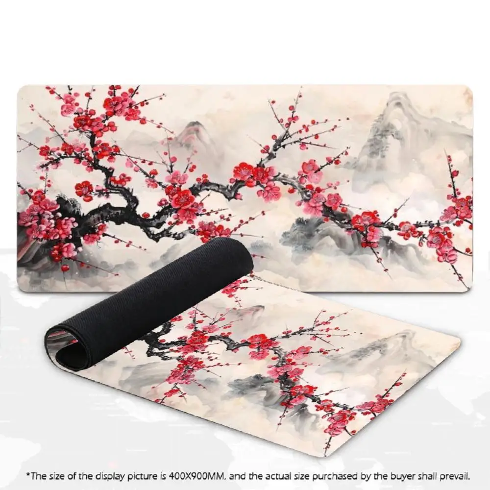 

Chinese Ink Painting Plum Blossom Mouse Pad: Merge the Elegance of Traditional Art with Desk Functionality, Let Blooming Plums