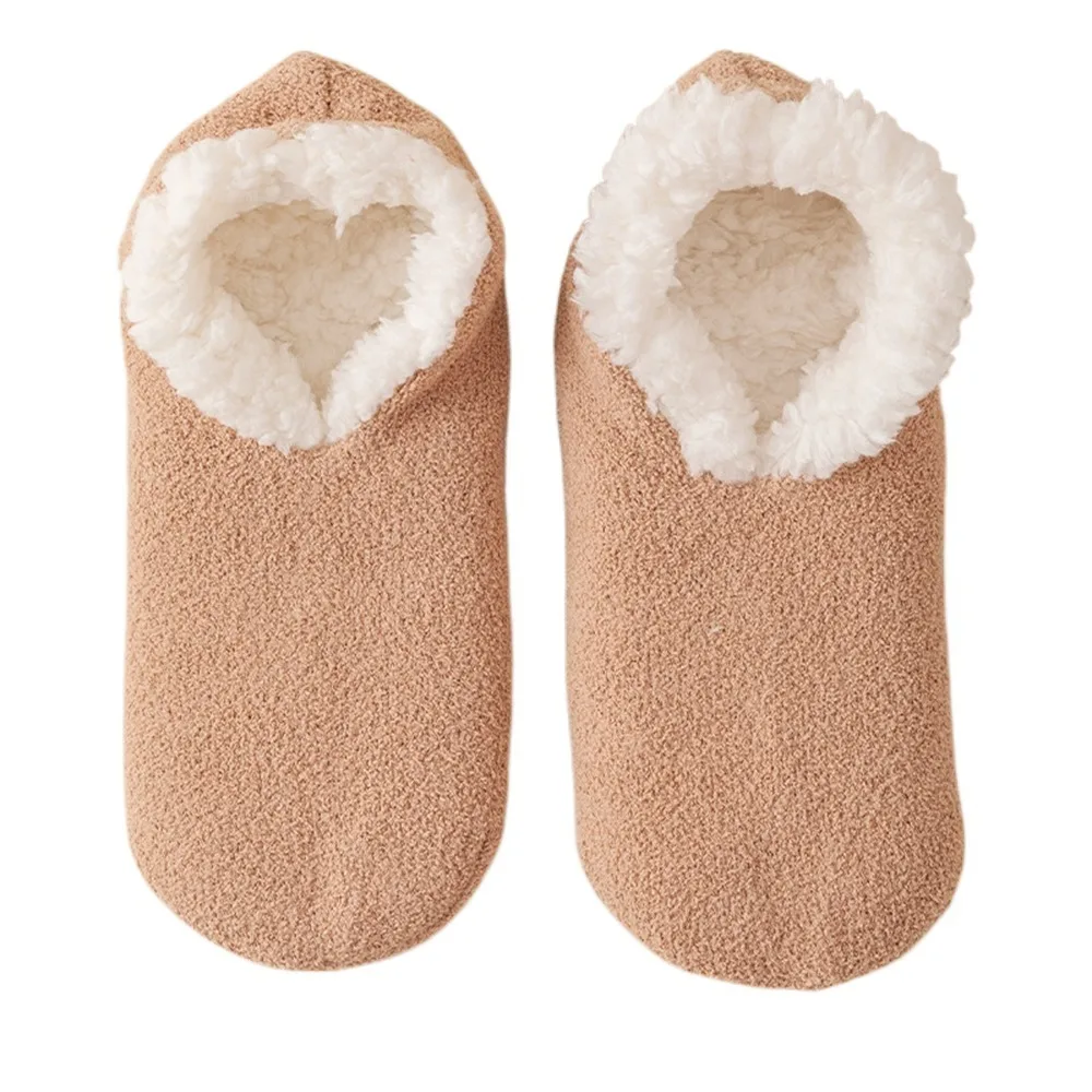 

Floor Socks Thickened Lamb's Wool Socks Non-slip Bottom Soft Lamb Fleece Socks Warm Thermal Sleeping Slipper Socks Winter Season