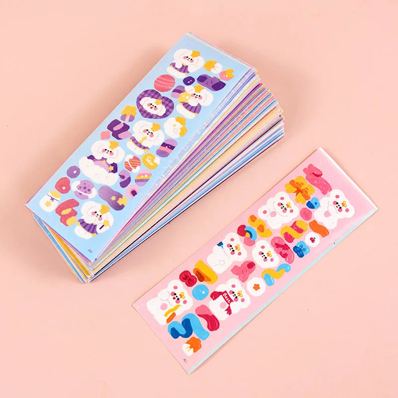 ملصقات حيوانات كاواي للأطفال ، ملصق دمية كرتون ، لعبة ذاتية الصنع لحالة الهاتف ودفتر الملاحظات ، هدايا أعياد الميلاد للأطفال ، جديد ، 50 *