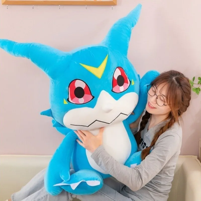 80 سنتيمتر حجم كبير Digimon DemiVeemon Plushies الرقمية الوحش الكرتون أنيمي Peluche Kawaii مريحة لينة دمية ألعاب أطفال هدية