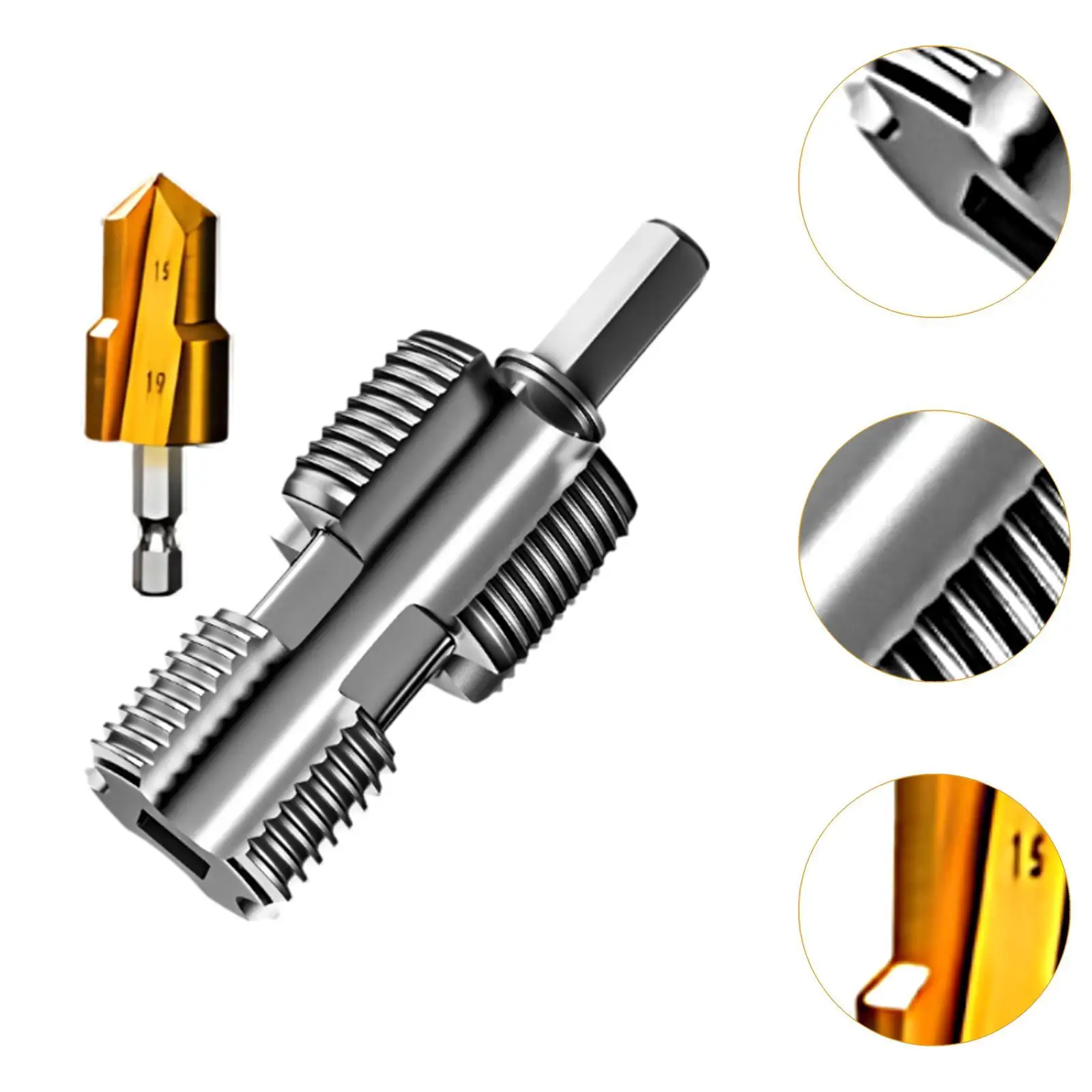 PVC Pipe Threader Versatile Accessory for Electric Drill Supplies Home Use