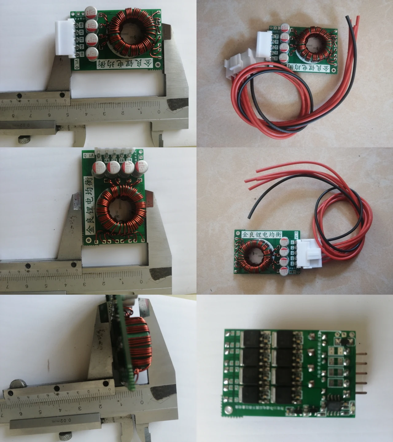 Imagem -04 - Equalizador Ativo Balancer Lifepo4 Li-ion Bateria Transformador de Energia f 12v Carro Elétrico rv Bms Proteção Board 3s 4s 6a