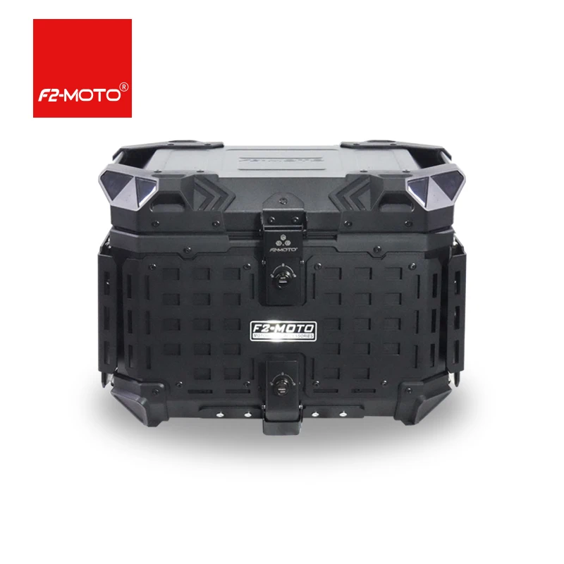 

Factory Hot Selling F2-moto 45L Motorcycle Tail Boxes with Folding Plate H Corner Protector on Both Sides