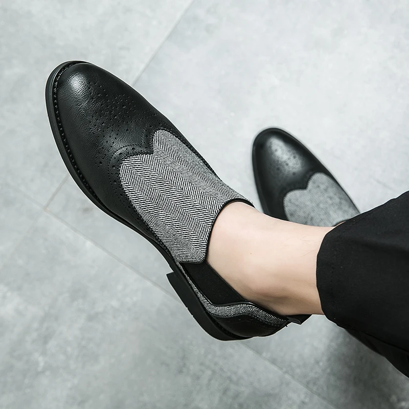 

Туфли, кожаные, мужские туфли на липучке, с круглой головкой, дышащие, деловые, повседневные, формальные, из воловьей кожи, для среднего и пожилого возраста, папина ш