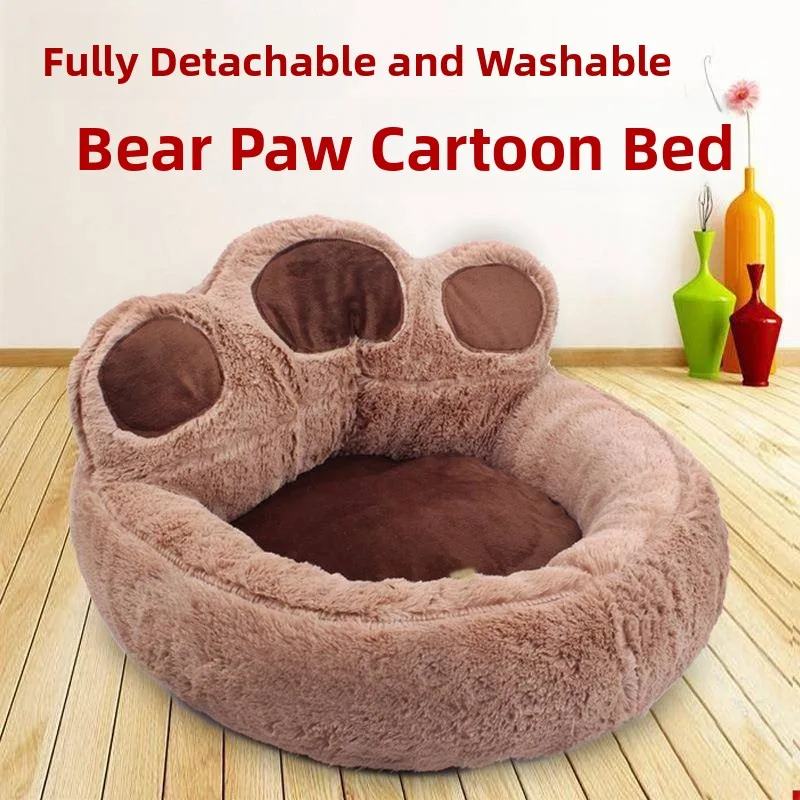 cama-calida-de-felpa-corta-para-mascotas-diseno-de-pata-de-oso-para-perros-y-gatos-suministros-para-mascotas-refugio-acogedor-estilo-cueva-para-invierno