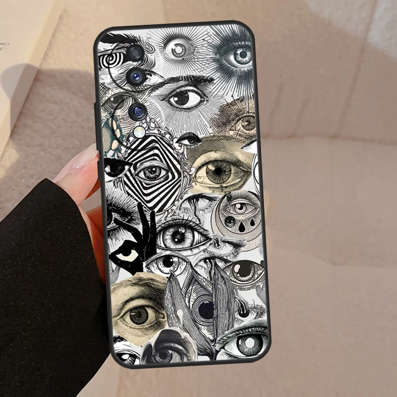 Scary Face Eyes For Honor 90 70 50 Lite Magic 5 Pro 8X 9X Phone Case For Honor X8a X9a X7a X6a X9 X7 X8 X9b