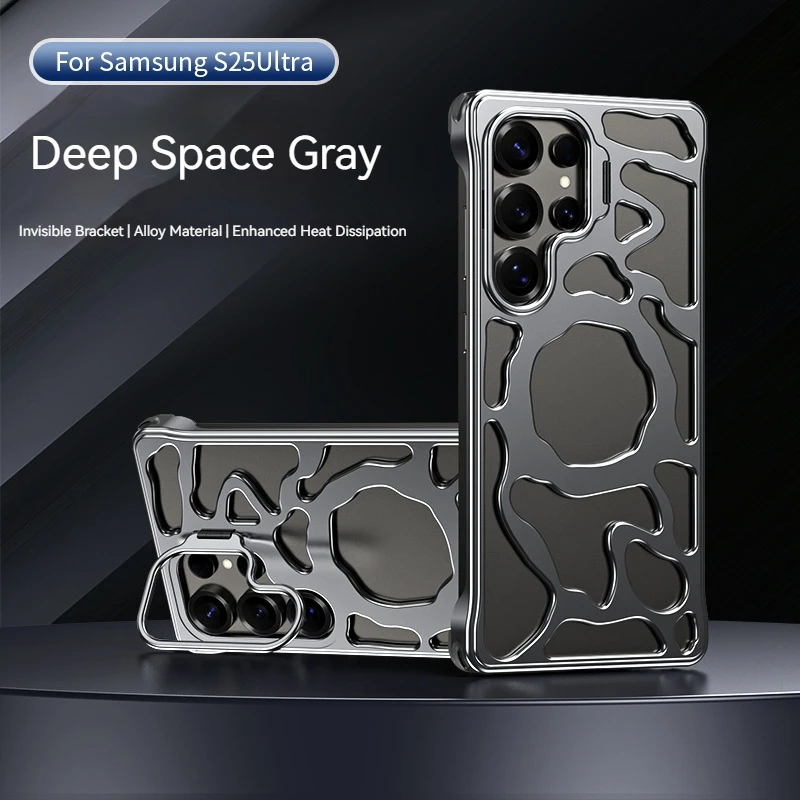 

Полый магнитный чехол для телефона Xiangyun из алюминиевого сплава, для Samsung Galaxy S25 S24 S23, ультра невидимый держатель объектива, защитный чехол