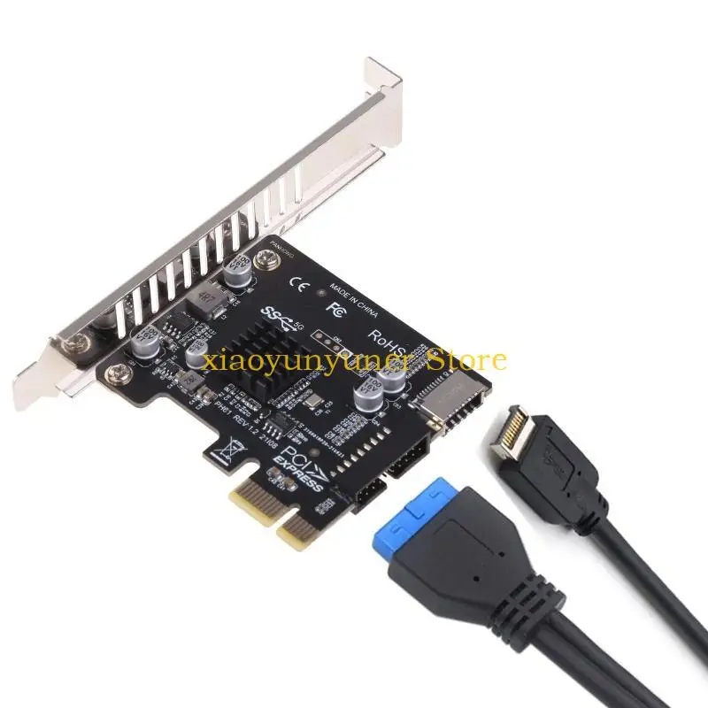 P9JB PCI-E to USB3 Type-E Front Panel Type-C 19P Expansion Card for PCI-E X16