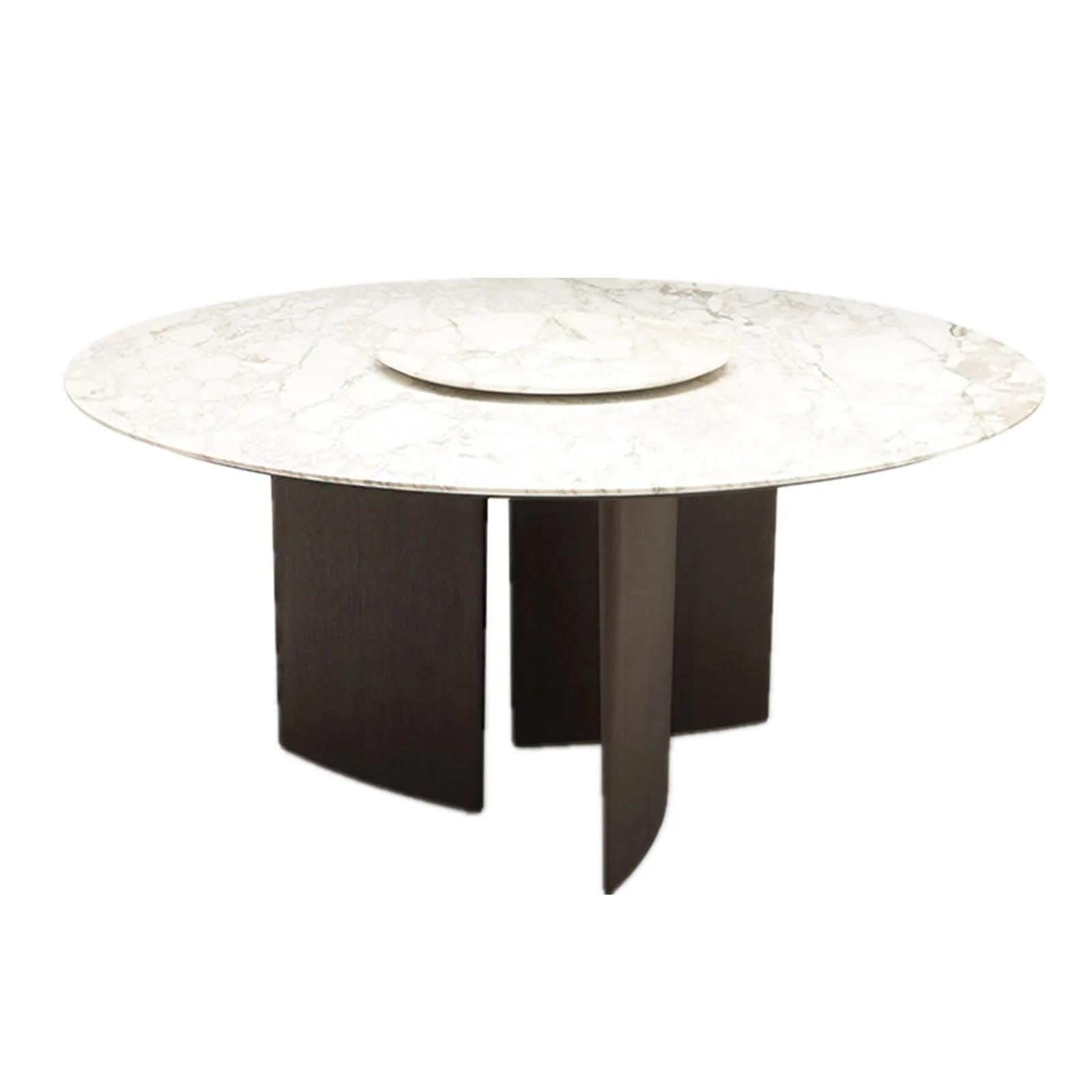 ⅹ-  Marble Round Dinning Table Set Meja Makan Modern Dinner Table Set Dining Room&