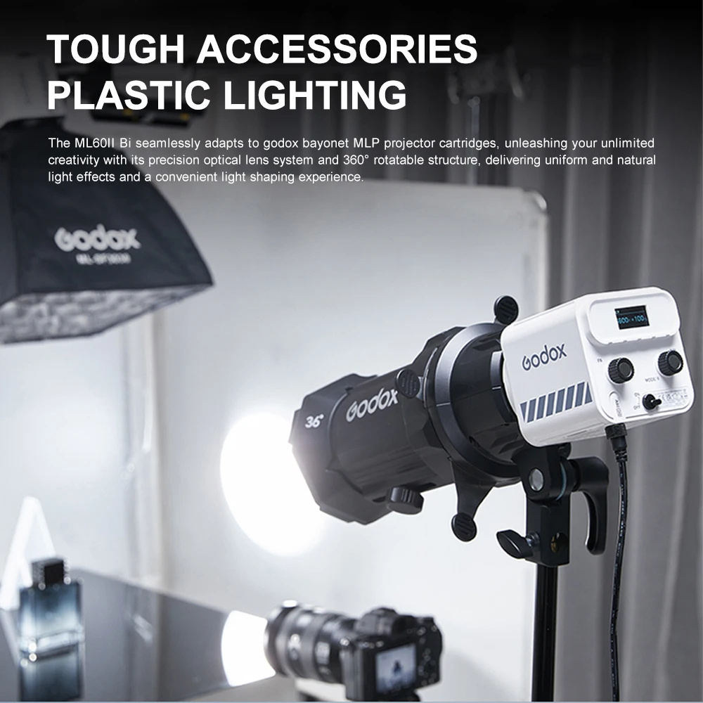 Godox ML60II BI الفيديو الضوئي - مراجعة Outdoor Lighting Kit Photography وسعره
