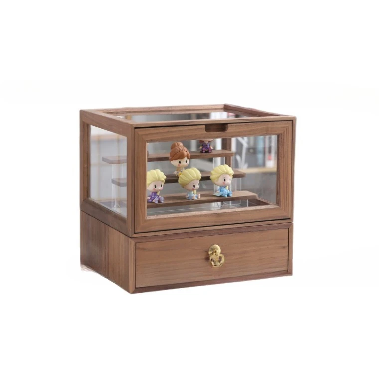 

Wooden, drawer, storage box, glass, transparent, figure, doll, toy, model