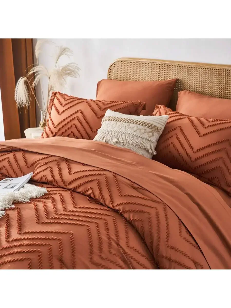 7-Piece Cozy Cut Flower Comforter Sets Queen - Soft Microfiber, Lightweight, Breathable - Twin/Full/Queen/King Summer Bedding