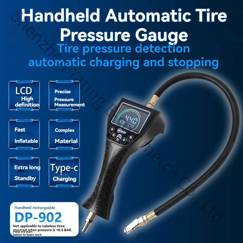 DP-902 Automatic Tire Inflator Preset Pressure Automatic Inflation and Deflation Automobile Tire Inflator Inflation Pump