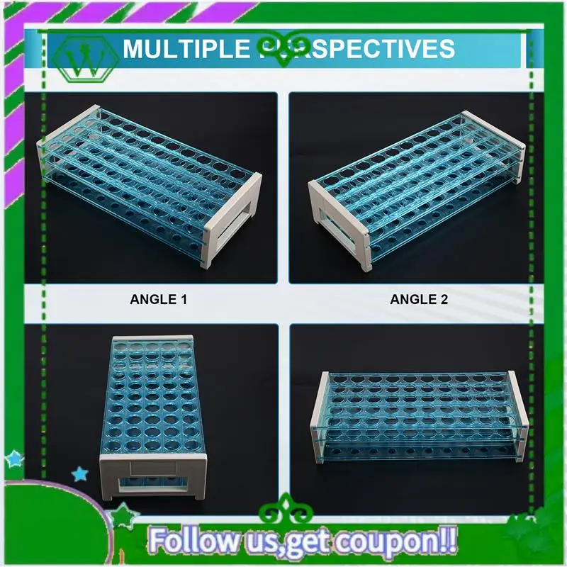Zuverlässige 3PCS 18Mm 50-Well Ablage Labor Rohr Racks Reagenzglas Racks Zentrifuge Rohr Racks